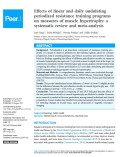 Effects of linear and daily undulating periodized resistance training programs on measures of muscle hypertrophy: a systematic review and meta-analysis