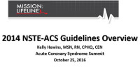 2014 NSTE ACS Guidelines Overview