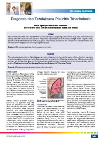 Diagnosis dan Tatalaksana Pleuritis Tuberkulosis