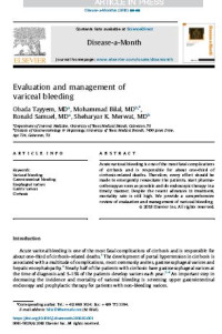 Evaluation and management of variceal bleeding