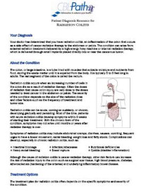 Patient Diagnosis Resource for Radiation Colitis