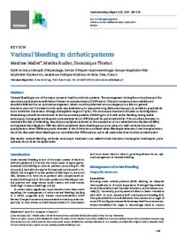 Variceal bleeding in cirrhotic patients