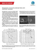 Management of traumatic perilymph fistula with endoscopic techniques