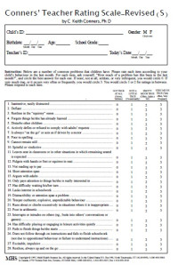 Conners’ Teacher Rating Scale-Revised (S)