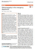 Ultrasonography in the emergency department