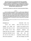 Penatalaksanaan Fisioterapi Pada Kondisi Cervical Root Syndrome et causa Spondylosis Cervical Dengan Menggunakan  Modalitas Traksi Cervical, Infra Red Dan Terapi Latihan di RSUD Bendan Kota Pekalongan