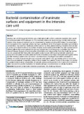 Bacterial contamination of inanimate surfaces and equipment in the intensive care unit