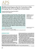 Multifactorial Approaches for Correction of the Drooping Tip of a Long Nose in East Asians