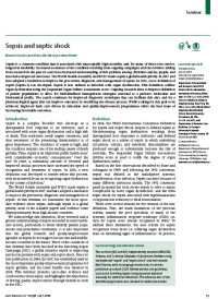 Sepsis and septic shock