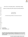 Heart Failure in the diabetic patient – epidemiology, etiology, prognosis, therapy and the effect of glucose lowering medications