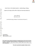 Heart Failure in the diabetic patient – epidemiology, etiology, prognosis, therapy and the effect of glucose lowering medications