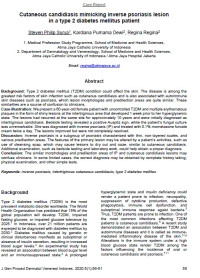 Cutaneous candidiasis mimicking inverse psoriasis lesion in a type 2 diabetes mellitus patient