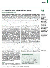 Autosomal dominant polycystic kidney disease