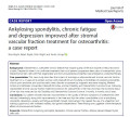 Ankylosing spondylitis, chronic fatigue and depression improved after stromal vascular fraction treatment for osteoarthritis: a case report