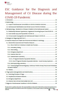 ESC Guidance for the Diagnosis and Management of CV Disease during the COVID-19 Pandemic