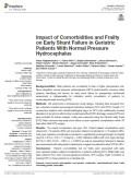 Impact of Comorbidities and Frailty on Early Shunt Failure in Geriatric Patients With Normal Pressure Hydrocephalus