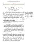 Diagnosis and Differential Diagnosis of Cushing’s Syndrome