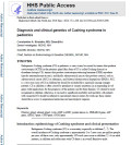 Diagnosis and clinical genetics of Cushing syndrome in pediatrics