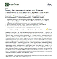 Dietary Interventions for Gout and Effect on Cardiovascular Risk Factors: A Systematic Review