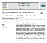 Nutritional recommendations for gout: An update from clinical epidemiology