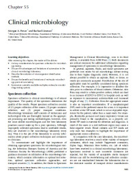 Clinical microbiology