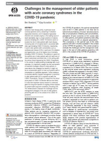 Challenges in the management of older patients with acute coronary syndromes in the COVID-19 pandemic