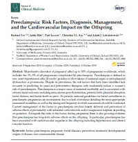 Preeclampsia: Risk Factors, Diagnosis, Management, and the Cardiovascular Impact on the Offspring