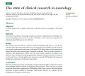 The state of clinical research in neurology