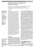 Respiratory follow-up of patients with COVID-19 pneumonia