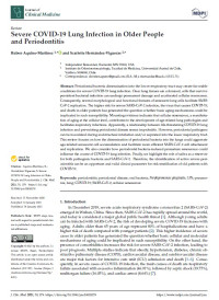 Severe COVID-19 Lung Infection in Older People and Periodontitis