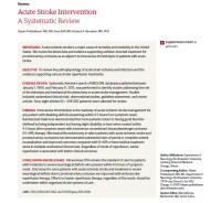 Acute Stroke Intervention A Systematic Review