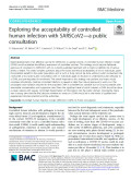 Exploring the acceptability of controlled human infection with SARSCoV2—a public consultation