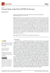 Current State of the First COVID-19 Vaccines