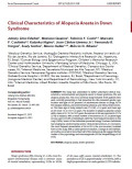 Clinical Characteristics of Alopecia Areata in Down Syndrome