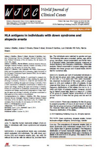 HLA antigens in individuals with down syndrome and alopecia areata