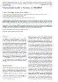 Youth mental health in the time of COVID-19