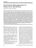 Nutritional Management of Nephrotic Syndrome