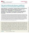 Salt and cardiovascular disease: insufficient evidence to recommend low sodium intake