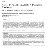 Atopic Dermatitis in Adults: A Diagnostic Challenge