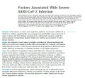 Factors Associated With Severe SARS-CoV-2 Infection