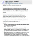 Contraceptive method preferences and provision after termination of pregnancy: a population-based analysis of women obtaining care with the British Pregnancy Advisory Service