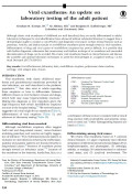 Viral exanthems: An update on laboratory testing of the adult patient