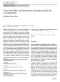 A long-term follow up of premarital counseling in the Israeli Arab population