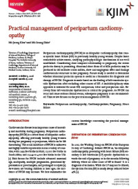 Practical management of peripartum cardiomyopathy