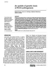 An update of genetic basis of PCOS pathogenesis