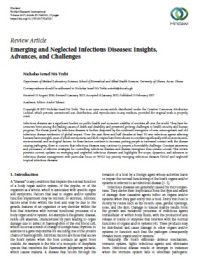 Emerging and Neglected Infectious Diseases: Insights, Advances, and Challenges