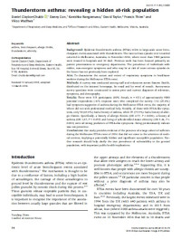 Thunderstorm asthma: revealing a hidden at-risk population