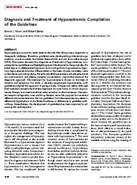 Diagnosis and Treatment of Hyponatremia: Compilation of the Guidelines