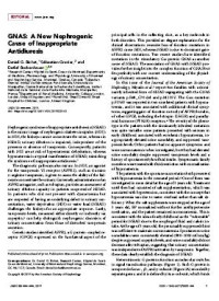 GNAS: A New Nephrogenic Cause of Inappropriate Antidiuresis