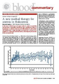 A new medical therapy for anemia in thalassemia